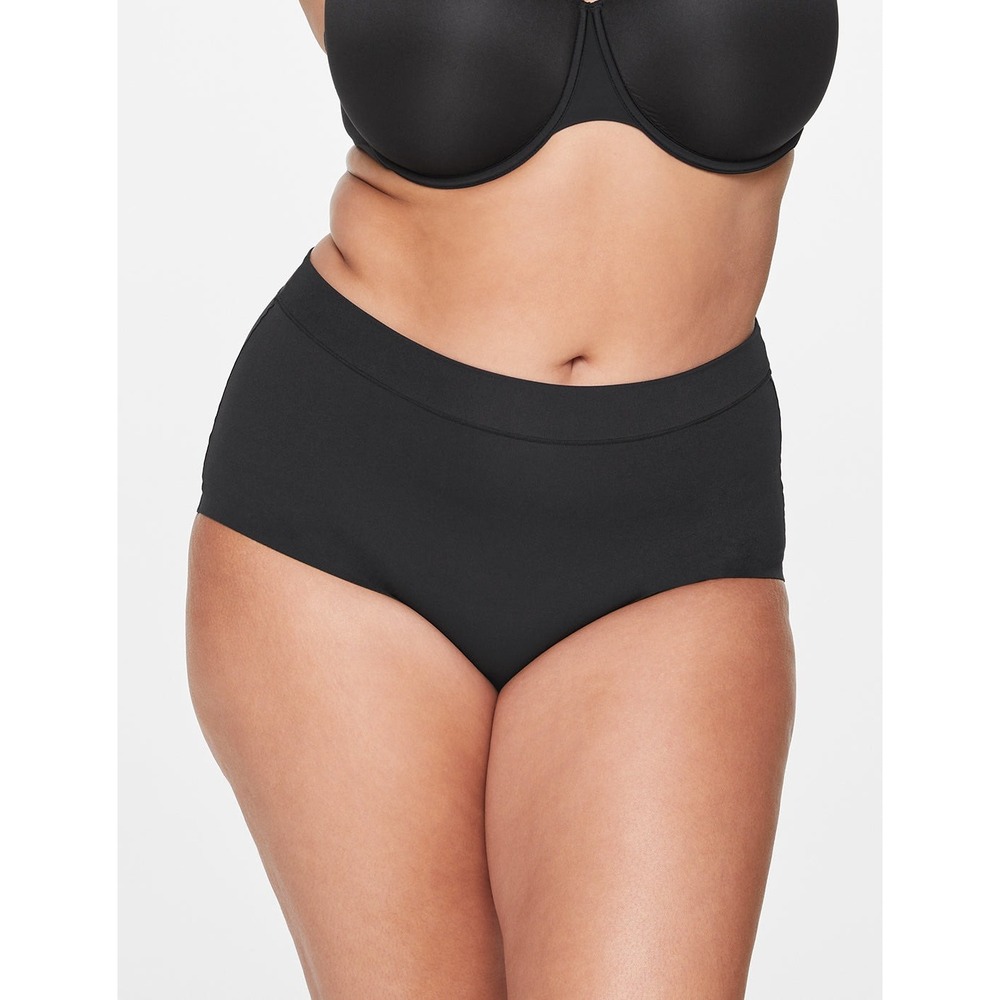 ThirdLove Women Black Comfort Stretch High Waisted Seamless Brief Underwear
